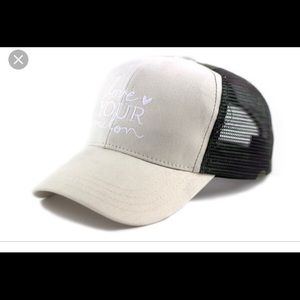 Love your melon natural mesh cap